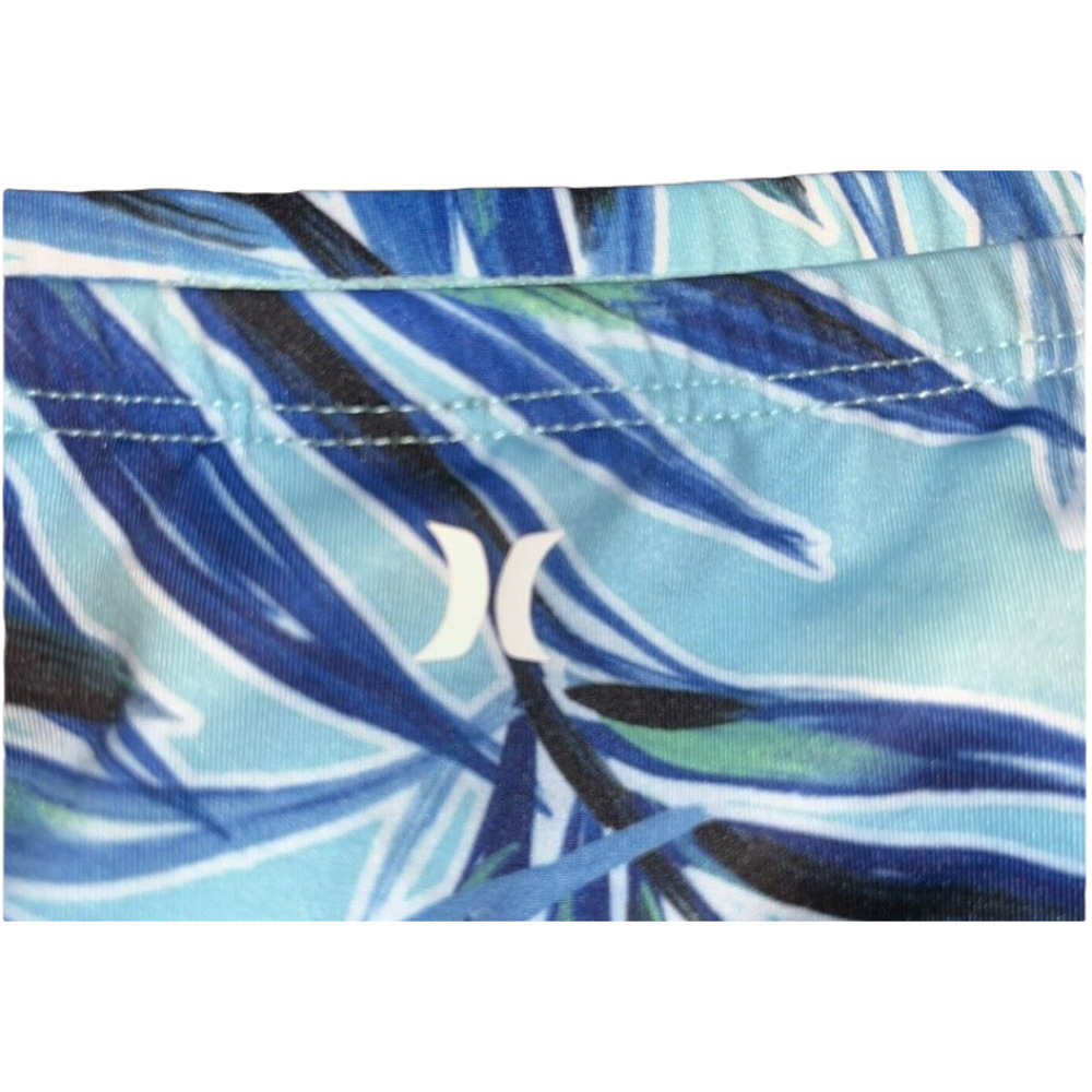 Hurley Blue Leaf Print Women's Swim Two Piece - Picture 9 of 10